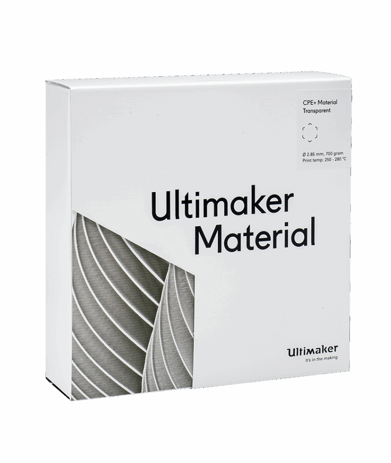 Ultimaker CPE+ - Transparent - 2.85mm - 750g - imagine 3