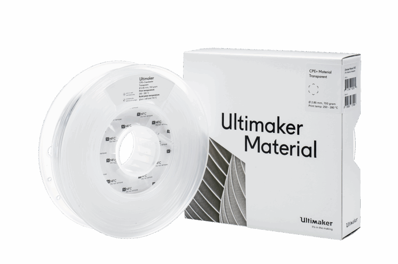 Ultimaker CPE+ - Transparent - 2.85mm - 750g - imagine 4