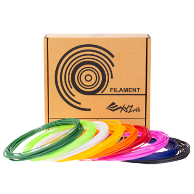 XYZPrinting 3D Pen PCL (Low Temp) 1.75 mm filament 216 g – 9 culori x 8 m