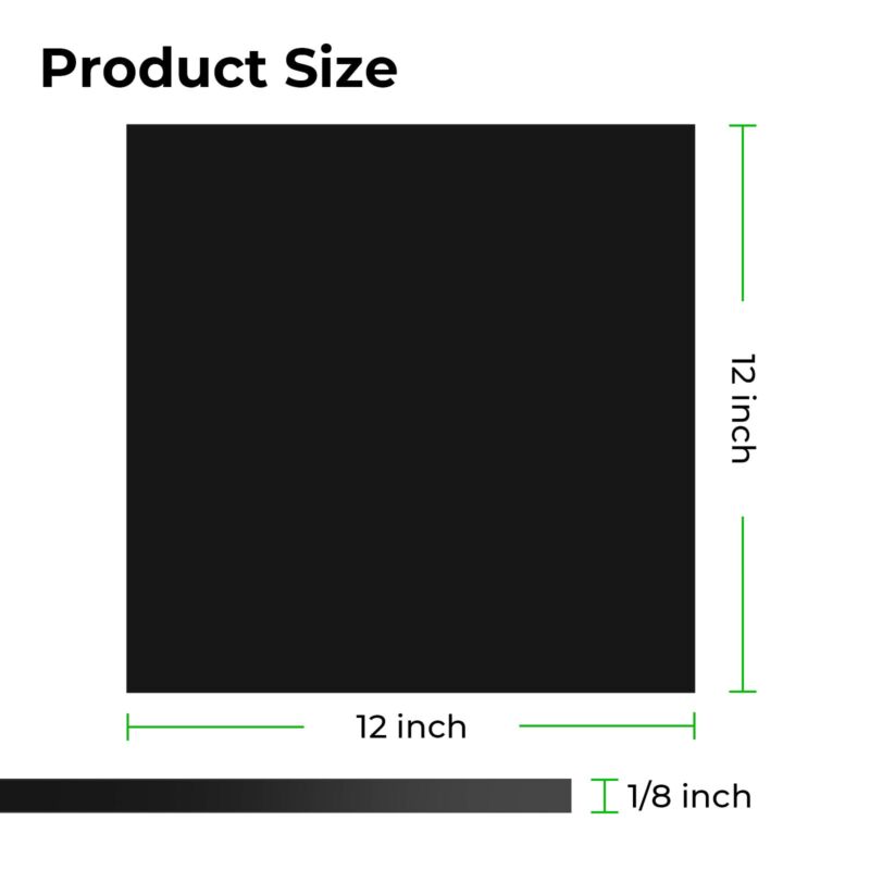 x Tool Foaie Acril Negru 3 mm (Pachet de 3) - 300x300x3 mm - imagine 2