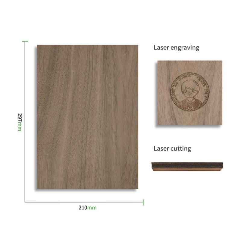 x Tool Plăci din Plywood de Nuc de 3 mm (Pachet de 6) – 3mm – 1kg - imagine 3