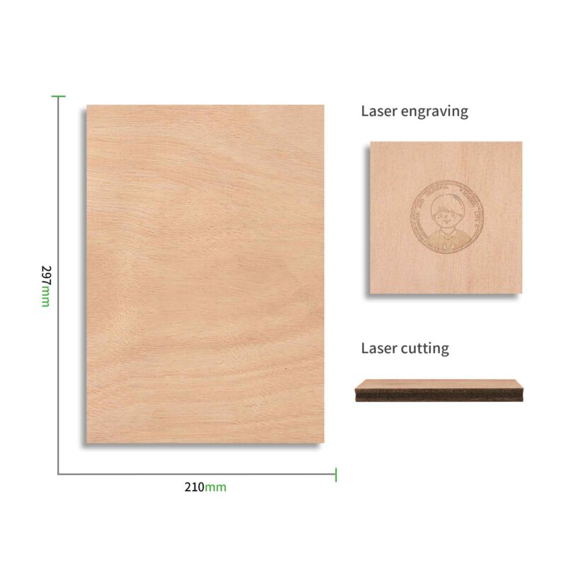 x Tool Plăci din Plywood de Mahon de 2,5 mm (Pachet de 6) – 5mm – 1kg - imagine 3