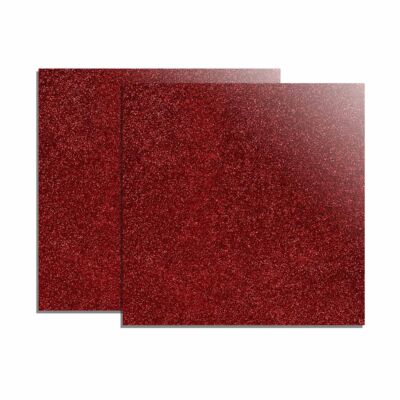 x Tool Foaie Acrilică Roșie Glitter 3 mm (Pachet de 2)