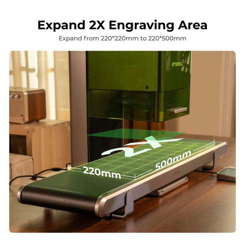 xTool F1 Ultra Conveyor - imagine 4