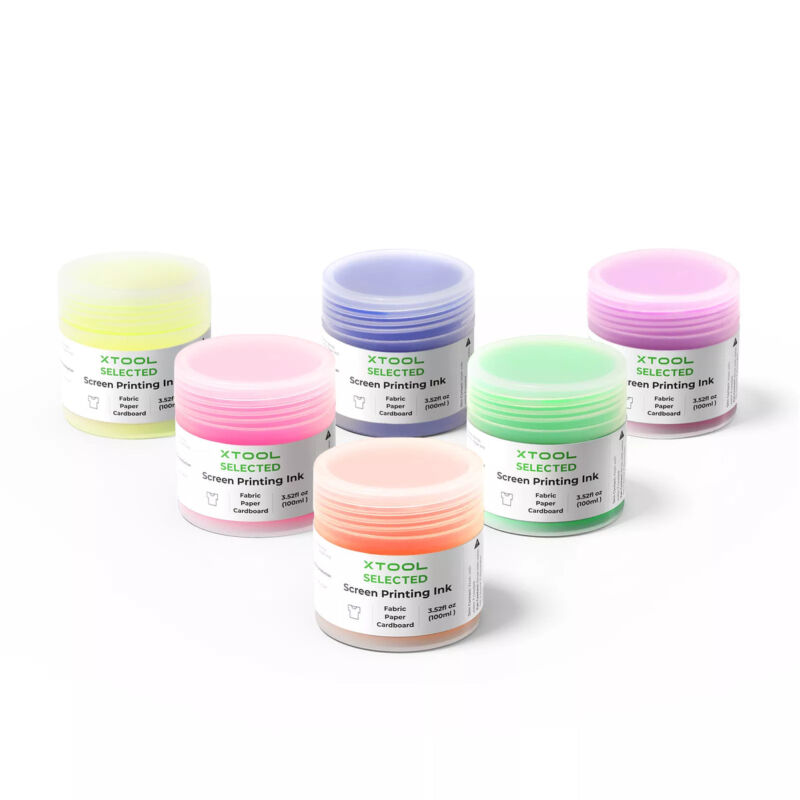 Set de Cerneală Fluorescentă pentru Serigrafie x Tool - 6 Culori - 1.75mm - 1kg