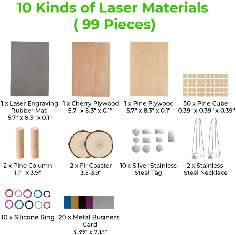 Pachet de materiale xTool Laser - imagine 4