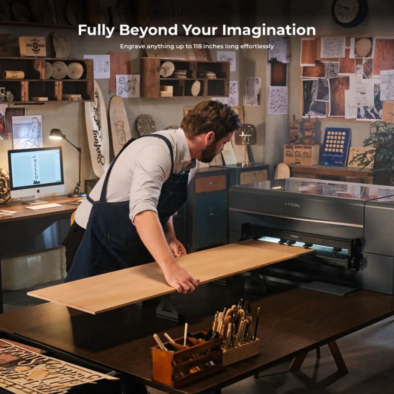 xTool P2 Alimentator Automatic cu Conveior - imagine 3