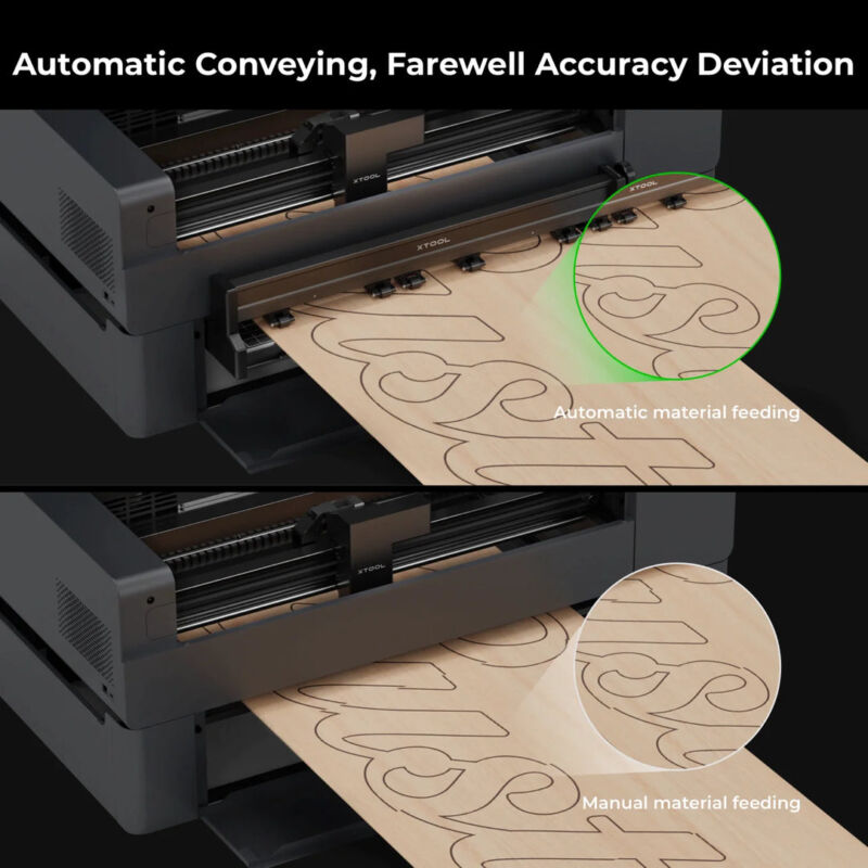 xTool P2 Alimentator Automatic cu Conveior - imagine 4