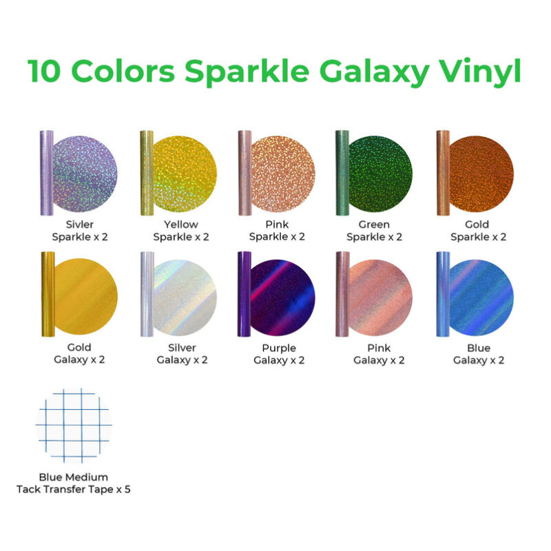 x Tool Sparkle Galaxy Folie Autoadezivă - Pachet de 20 bucăți - imagine 3