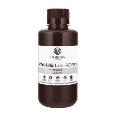 Prima Creator Value Tough UV Rășină (ABS Like) - 500 ml - Transparent - Rezistență și Flexibilitate - Transparent - Transparent