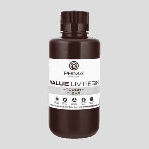 Prima Creator Value Tough UV Rășină (ABS Like) - 500 ml - Transparent - Rezistență și Flexibilitate - Transparent - Transparent