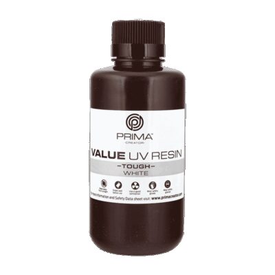 Prima Creator Value Tough UV Rășină (ABS Like) - 500 ml - Alb Mat - Alb