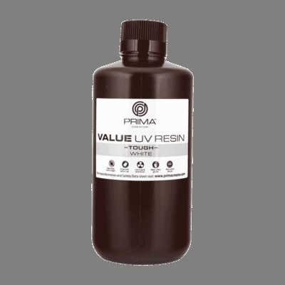 Prima Creator Value Tough UV Rășină (ABS Like) - 1000 ml - Alb Mat - Alb - 1.2kg