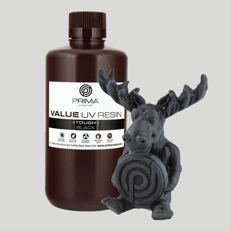 Prima Creator Value Tough UV Rășină (ABS Like) - 1000 ml - Negru - 1.2kg - imagine 2