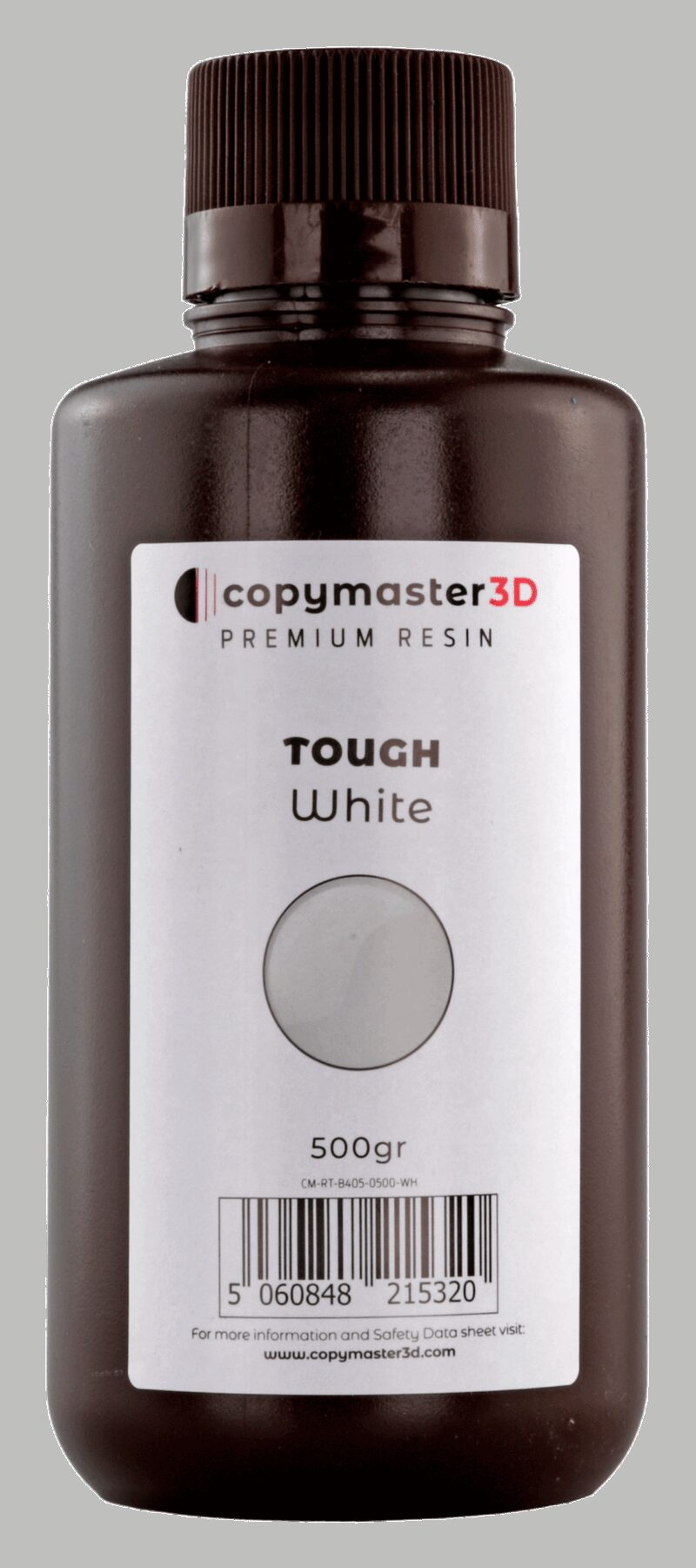 Rășină Copymaster3D Tough UV ABS Like - 500 ml - Alb - Rezistență Ridicată - Alb