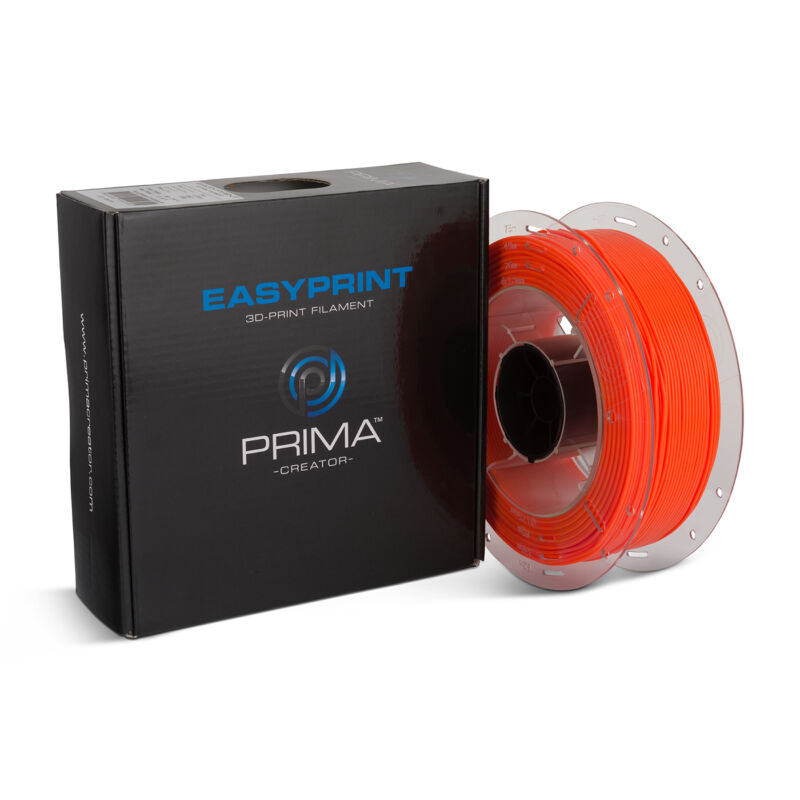 Prima Creator™ Easy Print FLEX TPU 95A - Portocaliu de calitate - Portocaliu - 1.75mm - 700g - imagine 2