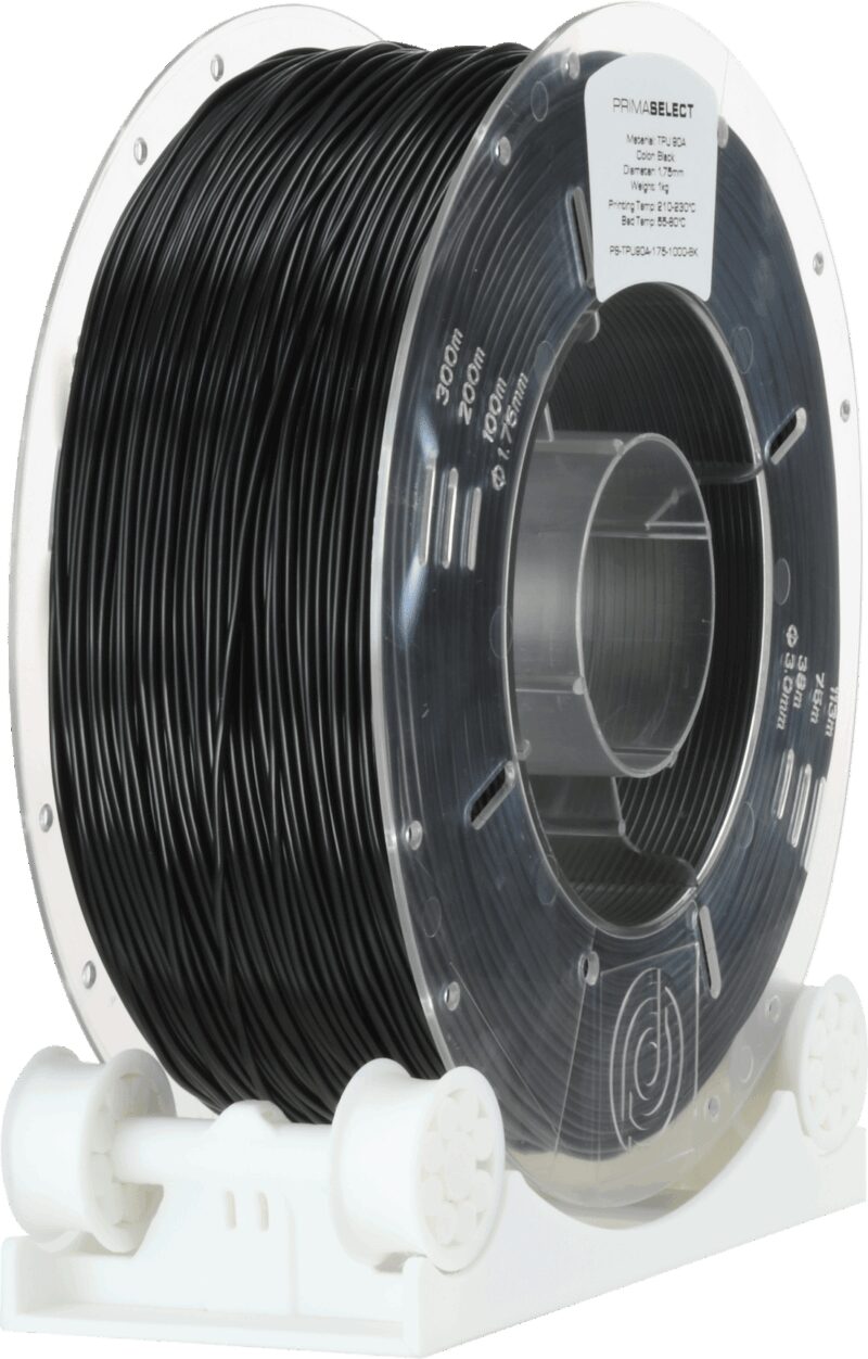 PrimaSelect TPU 90A - Negru - 1.75mm - 1.3kg - imagine 2
