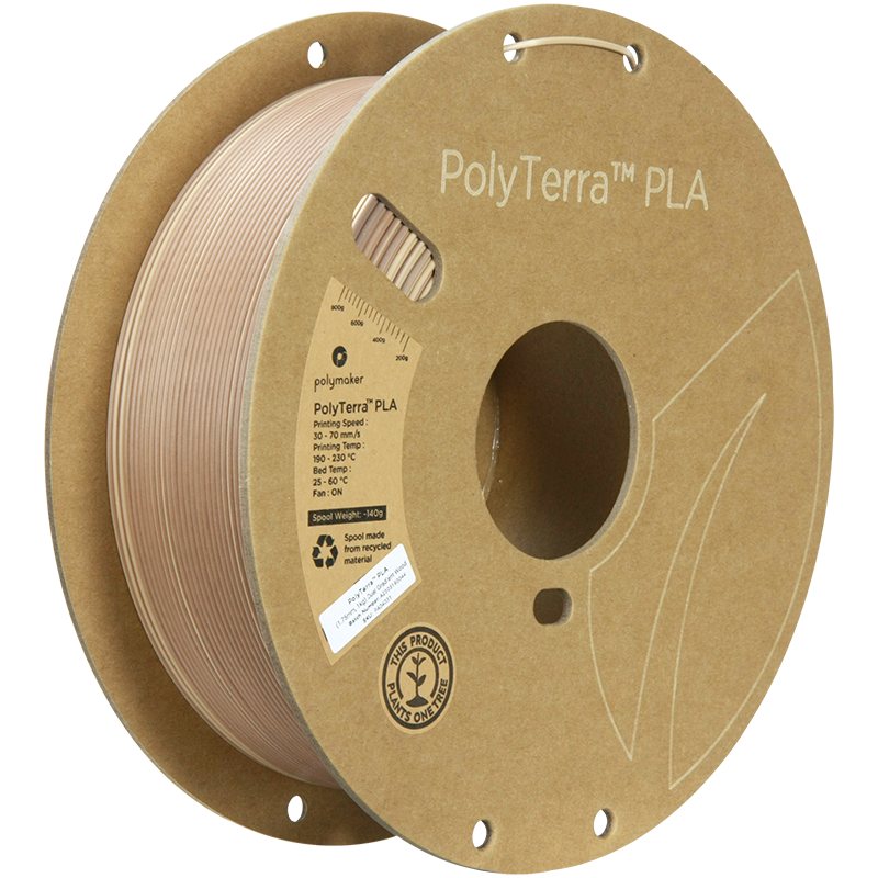 Polymaker PolyTerra PLA Gradient - Bej - 1.75mm - 1 kg 3 Polymaker PolyTerra PLA Gradient - Bej - 1.75mm - 1 kg
