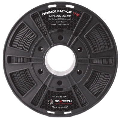 3DXTech Obsidian Nylon - Negru - 1.75mm - 1 kg