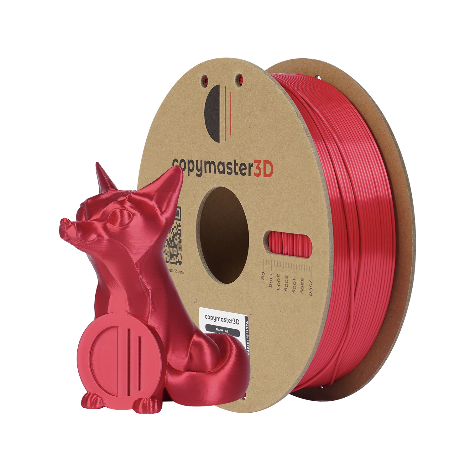 Copymaster3D PLA Silk - Rosu Metalizat - 1.75mm - 1 kg 3 Copymaster3D PLA Silk - Rosu Metalizat - 1.75mm - 1 kg