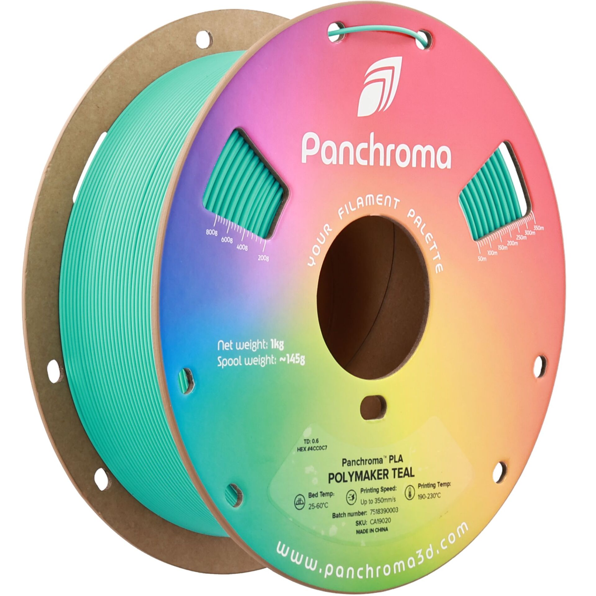 Panchroma PLA - Mentol Curcubeu - 1.75mm - 1 kg 3 Panchroma PLA - Mentol Curcubeu - 1.75mm - 1 kg