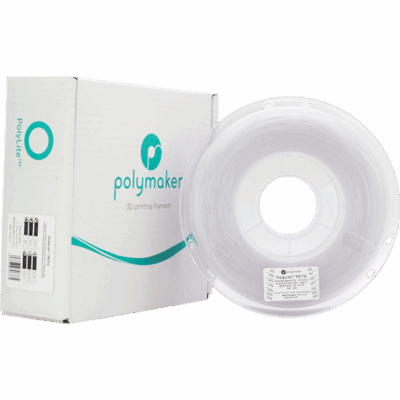 Filament PETG PolyLite 1.75mm Transparent 1.5kg - Polymaker - imagine 3