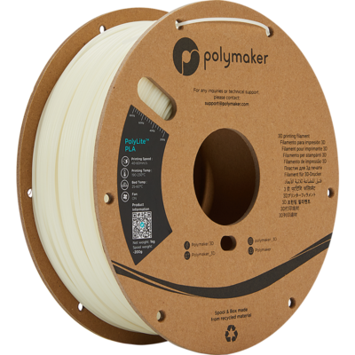 Polymaker PolyLite PLA - Gri Deschis - 1.75mm - 1 kg