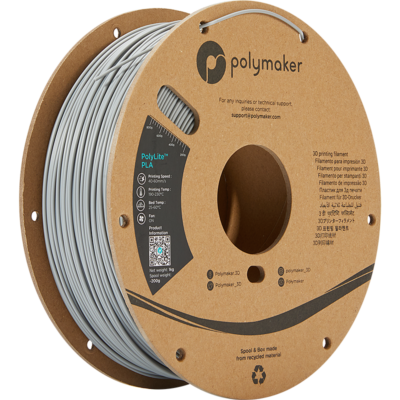 Polymaker PolyLite PLA - Gri - 1.75mm - 1 kg