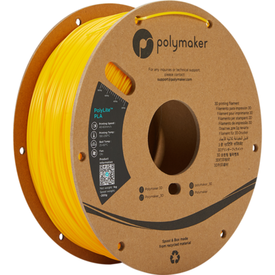 Polymaker PolyLite PLA - Galben - 1.75mm - 1 kg