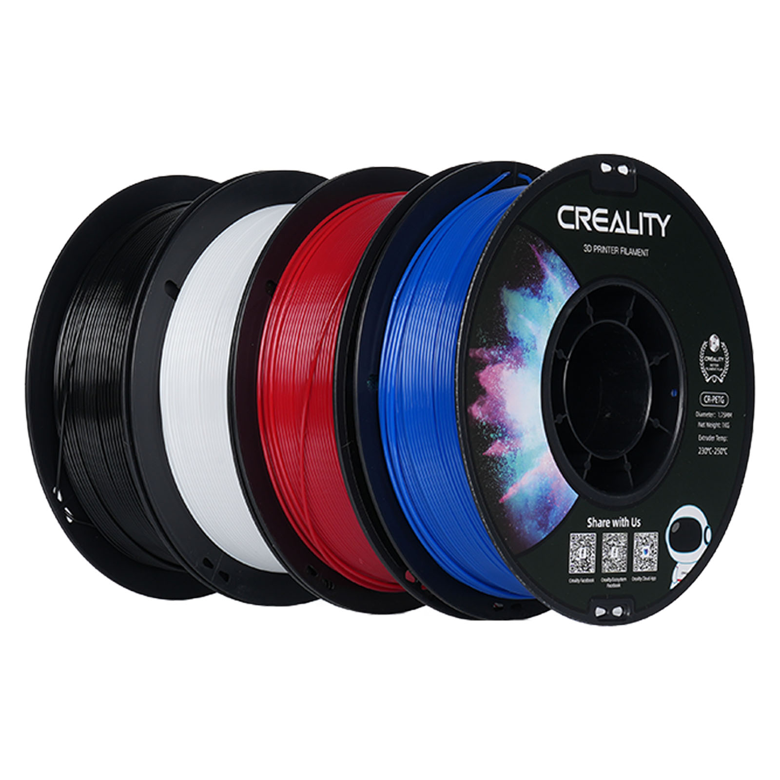 Set 4 Filamente PETG CR Creality 1.75mm - Value Pack 5 Set 4 Filamente PETG CR Creality 1.75mm - Value Pack - imagine 3