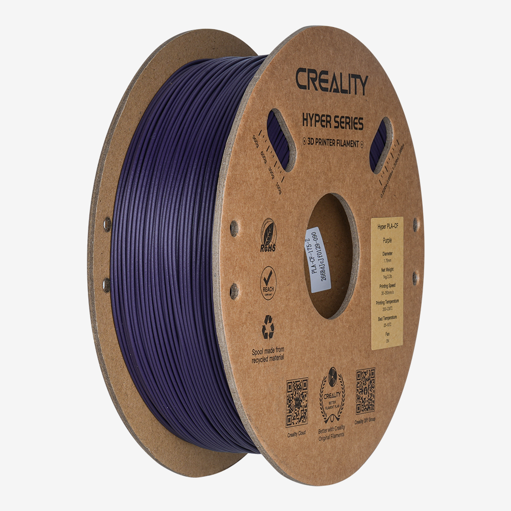 Creality PLA-CF - Negru - 1.75mm - 1 kg 5 Creality PLA-CF - Negru - 1.75mm - 1 kg - imagine 3