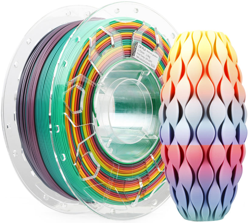 Creality PLA - Curcubeu - 1.75mm - 1 kg 8 Creality PLA - Curcubeu - 1.75mm - 1 kg - imagine 6