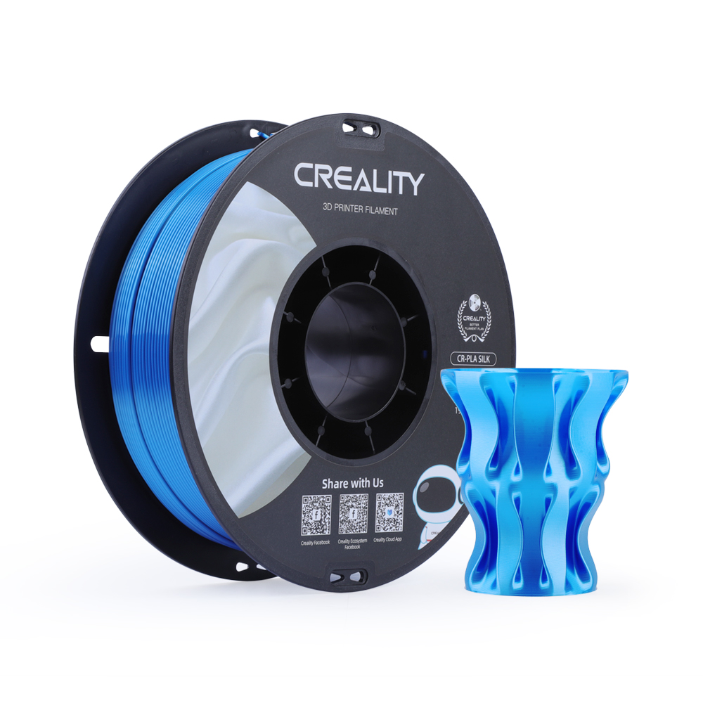 Creality PLA Silk - Argintiu - 1.75mm - 1 kg 4 Creality PLA Silk - Argintiu - 1.75mm - 1 kg - imagine 2