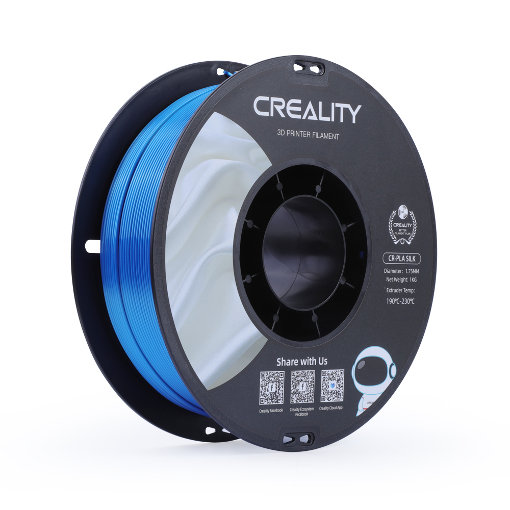 Creality PLA Silk - Argintiu - 1.75mm - 1 kg 5 Creality PLA Silk - Argintiu - 1.75mm - 1 kg - imagine 3