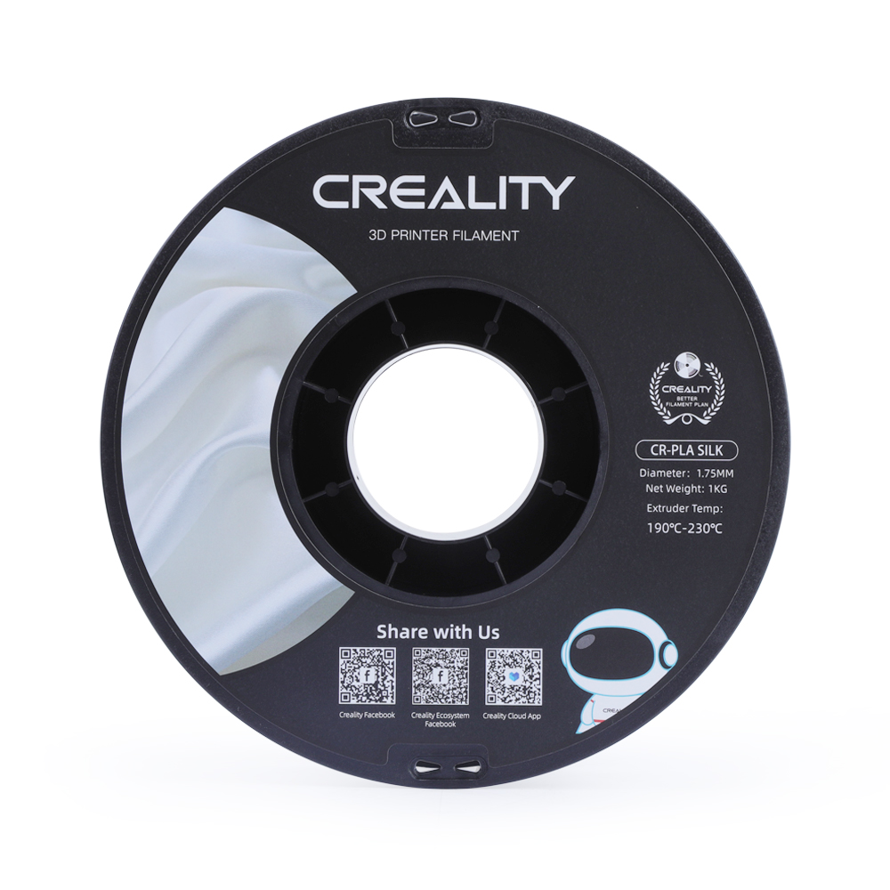 Creality PLA Silk - Argintiu - 1.75mm - 1 kg 6 Creality PLA Silk - Argintiu - 1.75mm - 1 kg - imagine 4