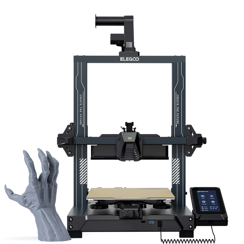 Imprimanta 3D Elegoo Neptune 4 Pro, FDM, 225x225x265 mm, 500 mm/s 9 Imprimanta 3D Elegoo Neptune 4 Pro, FDM, 225x225x265 mm, 500 mm/s - imagine 7