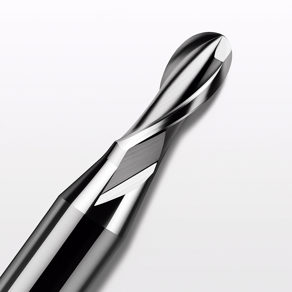 Makera - Two Flute Ball Nose Bit pentru Metal - 1/8? Shank 5 Makera - Two Flute Ball Nose Bit pentru Metal - 1/8? Shank - imagine 3