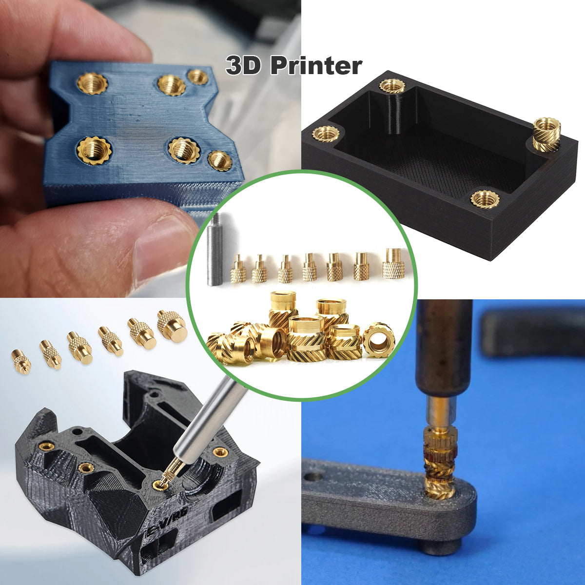 Mintion Heat Set Insert Tips and Threaded Inserts 6 Mintion Heat Set Insert Tips and Threaded Inserts - imagine 4