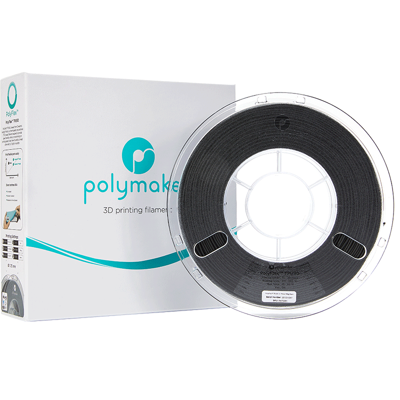 Polymaker PolyFlex TPU - Negru - 1.75mm - 900 g 9 Polymaker PolyFlex TPU - Negru - 1.75mm - 900 g - imagine 7