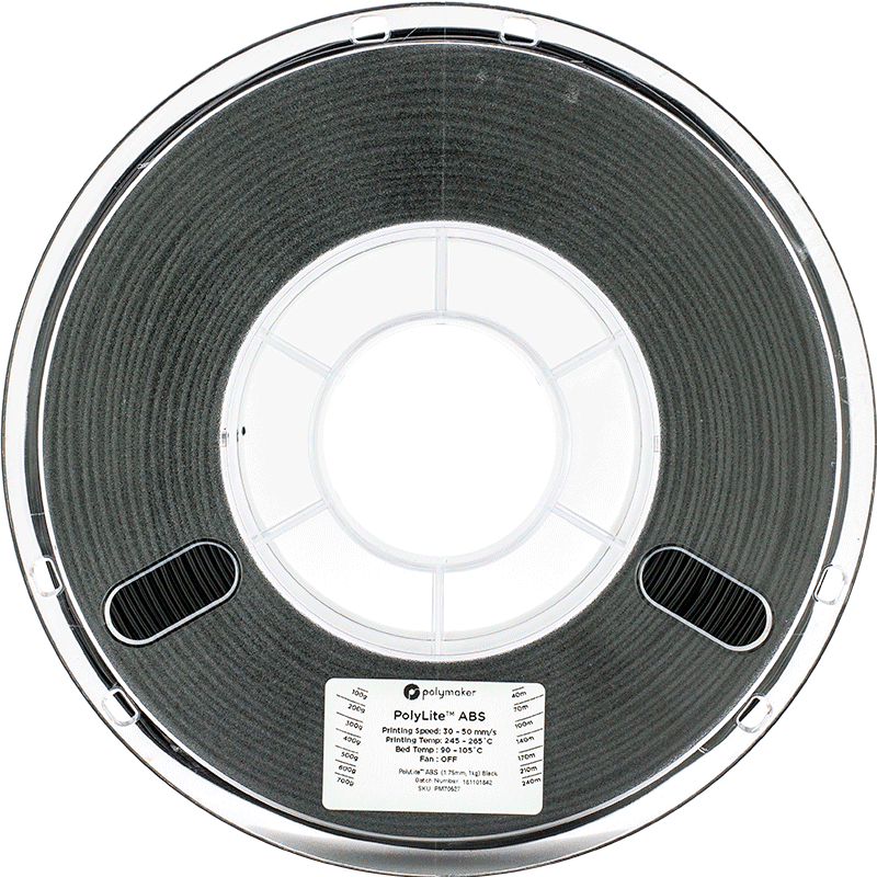 Polymaker PolyLite ABS - Gri - 1.75mm - 1 kg 8 Polymaker PolyLite ABS - Gri - 1.75mm - 1 kg - imagine 6