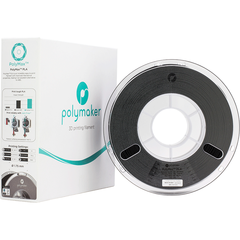 Polymaker PolyMax Tough PLA - Gri - 1.75mm - 900 g 9 Polymaker PolyMax Tough PLA - Gri - 1.75mm - 900 g - imagine 7