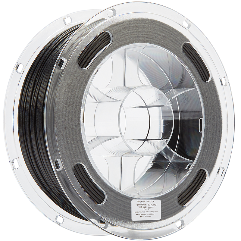 Polymaker PolyMide PA12-CF - Verde - 1.75mm - 750 g 7 Polymaker PolyMide PA12-CF - Verde - 1.75mm - 750 g - imagine 5
