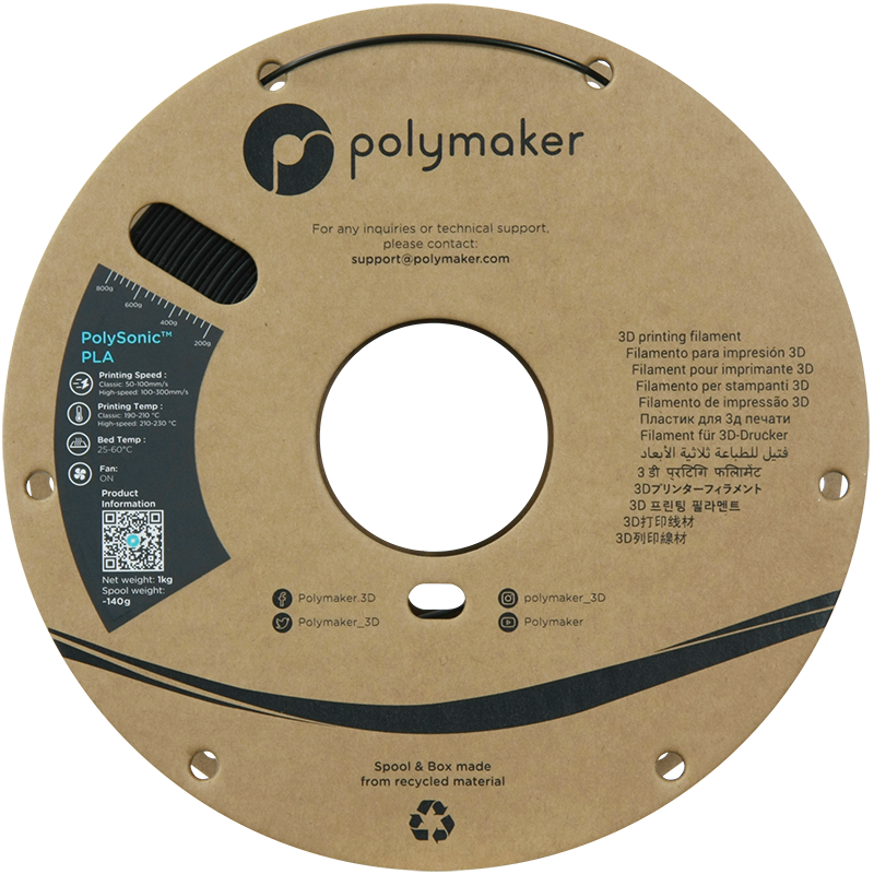 Polymaker PolySonic PLA 5 Polymaker PolySonic PLA - imagine 3
