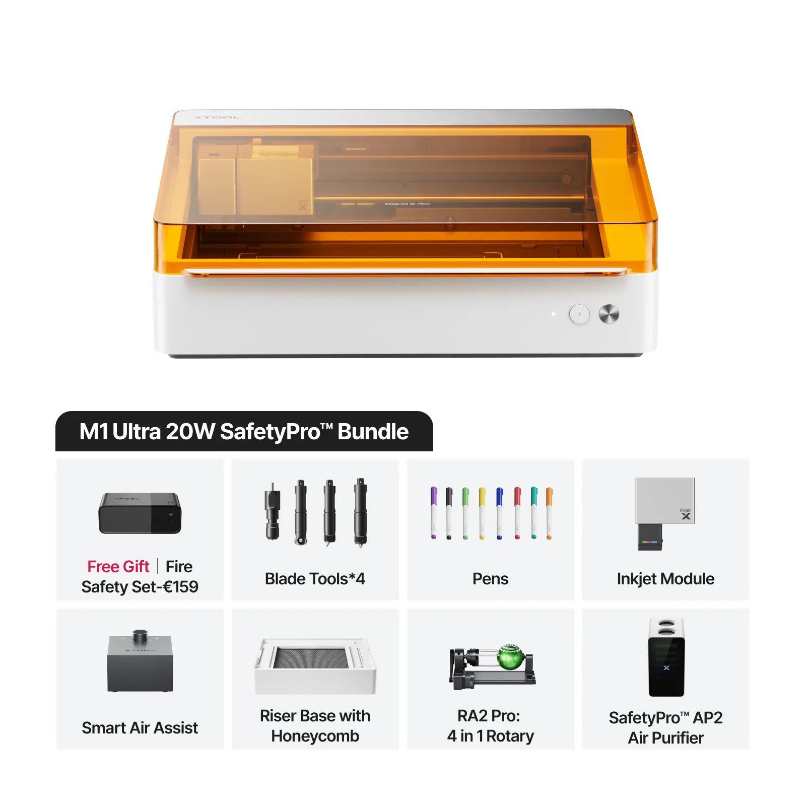 xTool M1 Ultra 20W, Laser 4-in-1, zona 300x300mm, 400mm/s 9 xTool M1 Ultra 20W, Laser 4-in-1, zona 300x300mm, 400mm/s - imagine 7
