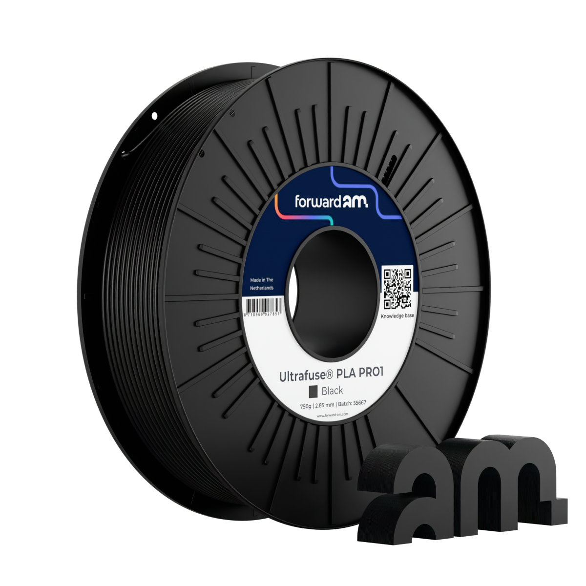 Filament PLA PRO1 Ultrafuse 1.75mm Negru 750g - Forward AM 29 Forward AM Ultrafuse PLA PRO1