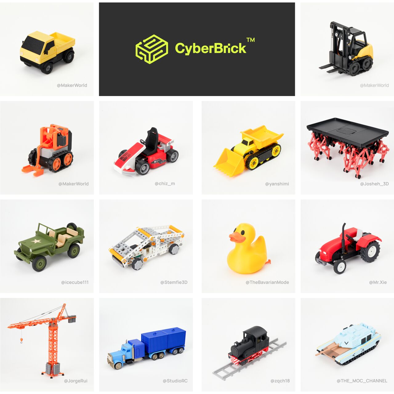 Kit Hardware CyberBrick Bambu Lab - Construiește Vehicule RC 6 Bambu Lab CyberBrick Hardware Kit