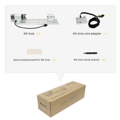 Modul Axa 4 Carvera Harmonic Drive - Makera CNC 8 Carvera 4th Axis Module - Harmonic Drive Version