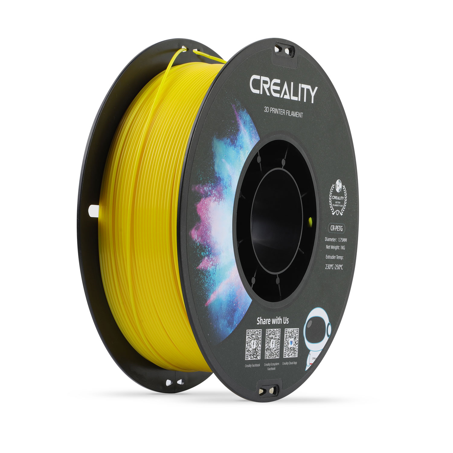 Filament PETG Creality CR-PETG 1.75mm Galben 1kg 49 Creality CR-PETG - 1,75mm - 1kg