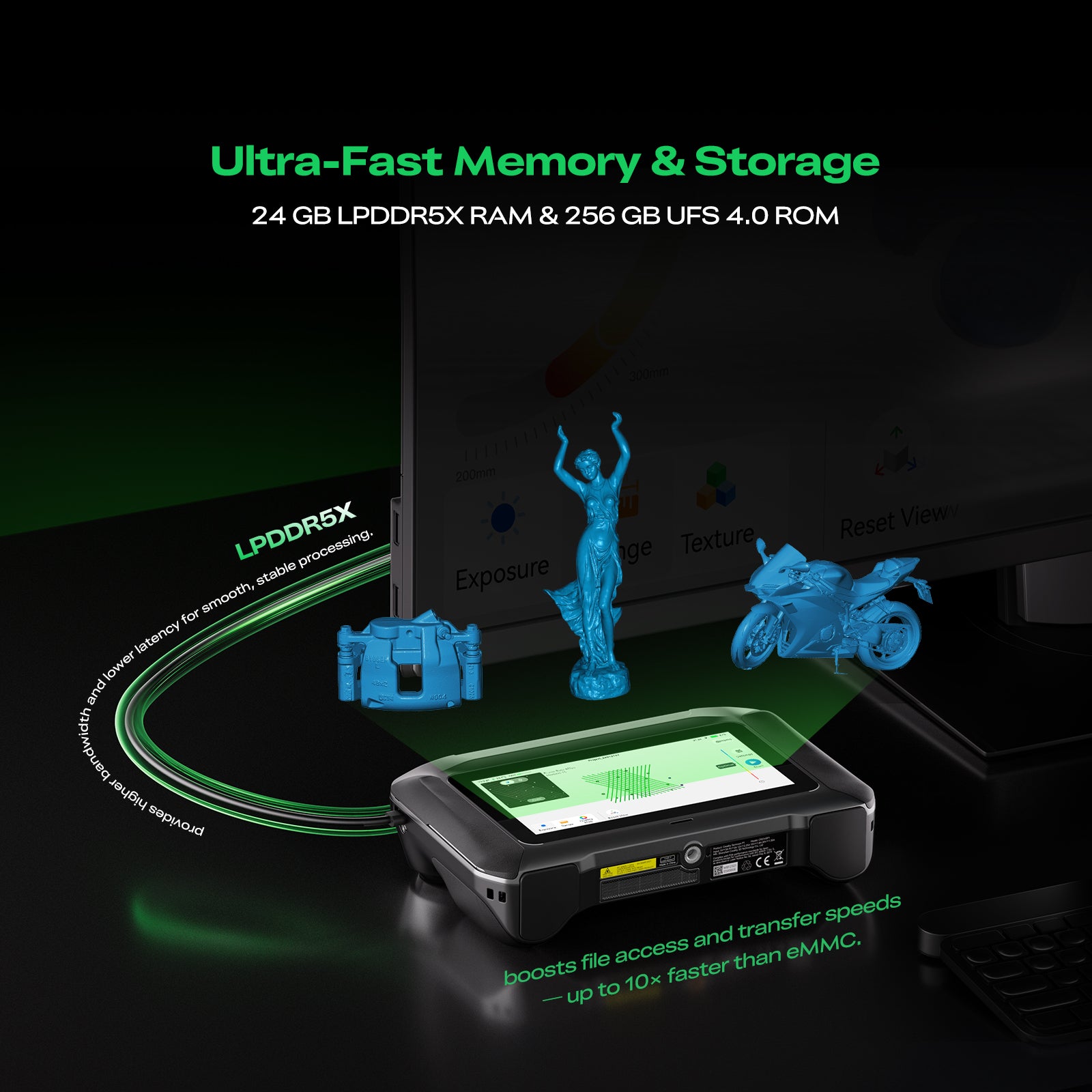 Creality Sermoon P1 - Scaner 3D Portabil cu Laser Albastru și Lumină Structurată 4 Creality Sermoon P1