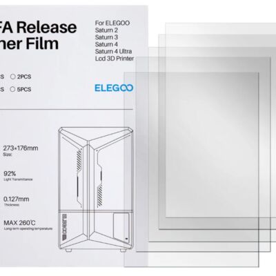 Elegoo 16K PFA Film, Set off 5, for Saturn 2 / 3 / 3 Ultra / 4 Series